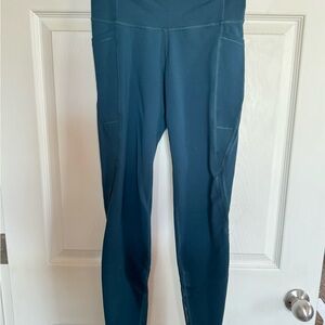 High-Waisted Navy Leggings